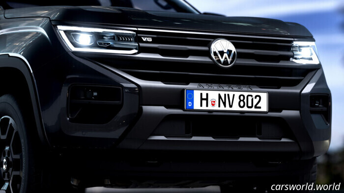 «All-Black» Amarok от VW можно заказать в синем и сером — для тех, кто не понял сути | Carscoops